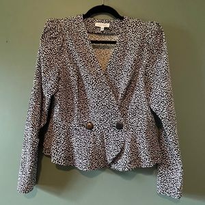 & Other Stories Button-Front Peplum Blouse Size 10